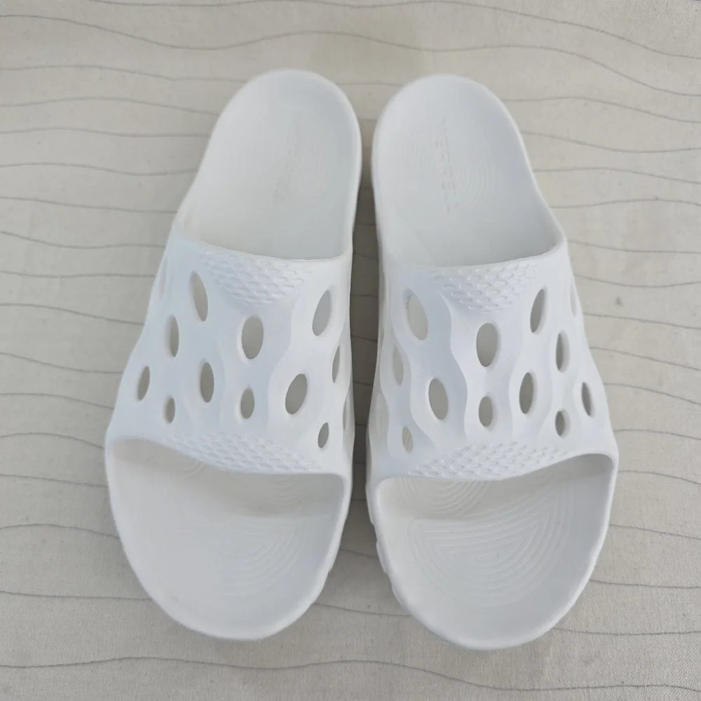 Merrell Unisex Hydro Slide Slip On White Lightweight Slide Sandals Sz 8.5 M/10 W